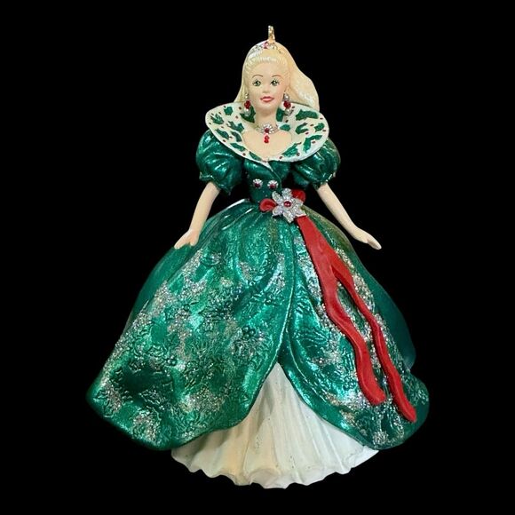 1995 Hallmark Keepsake Ornament Holiday Barbie Collector's Series #3 - Picture 3 of 8